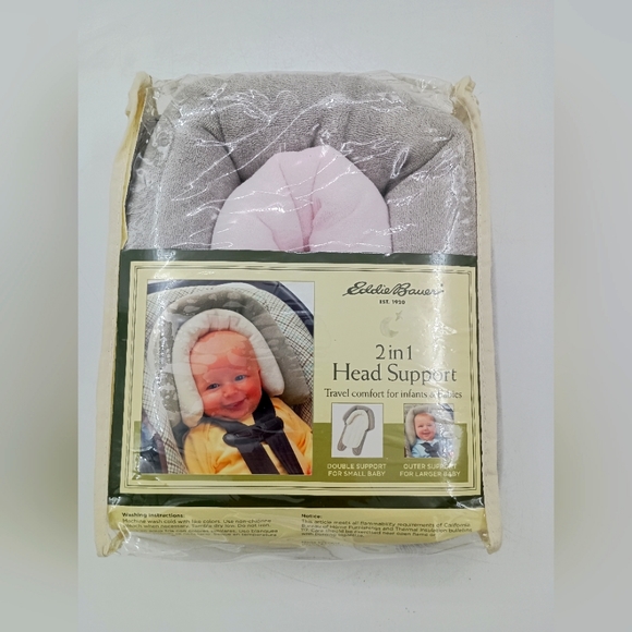 Eddie Bauer two in one head support travel comfort for infants and babies. - Picture 1 of 2